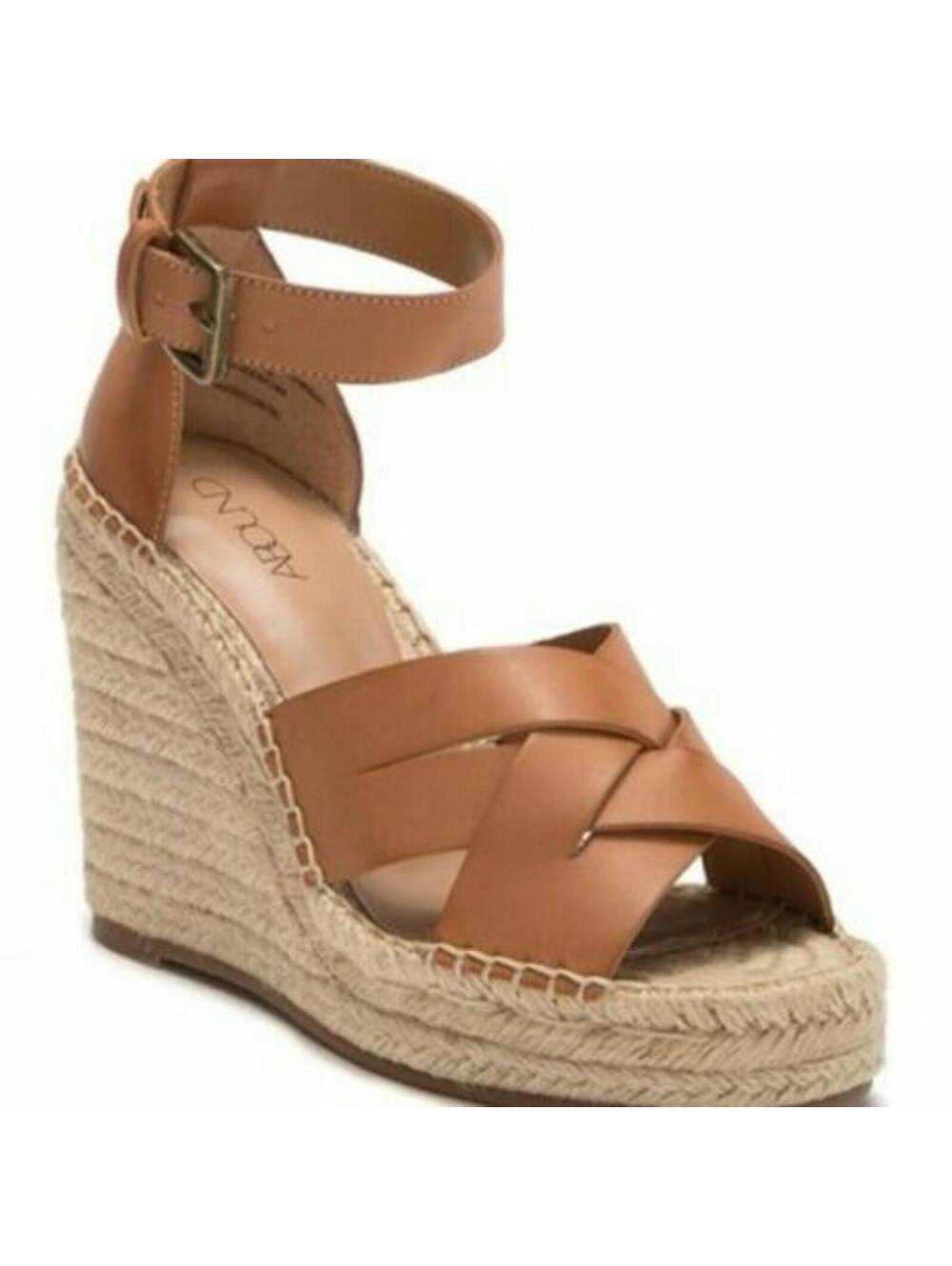 New Abound sayge tan espadrilles wedge sandals  size 9